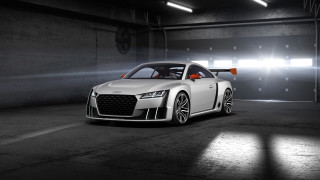 White car dark garage bright - a bright light free wallpaper
