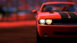 Red car black stripe headlights - a.d.m. cooper free wallpaper