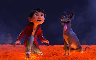 Cocomel tramp cartoon dog fire - animated free wallpaper