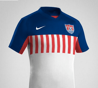 Soccer jersey usa flag white - international typographic style free wallpaper