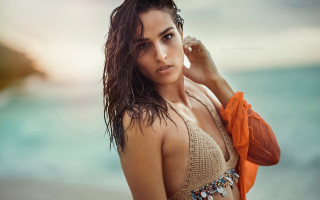 Woman bikini beach phone handbag - the beach free wallpaper for desktop