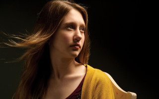 Woman longhair yellowcardigan portrait mole - emily mason free wallpaper