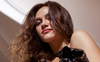 Woman blowing hair elina karimova 2 - the wind free wallpaper for desktop