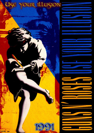 Woman guitar man yellow blue - david young cameron free wallpaper