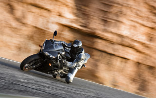 Man motorcycle curvy road rockwall - a man riding free wallpaper