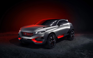 Silver car red lights hood - a silver car free wallpaper
