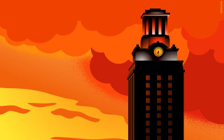 Tall building clock red sky - a tall building free wallpaper