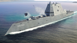 Gray warship smoke ocean sunburst - a large gray boat free wallpaper