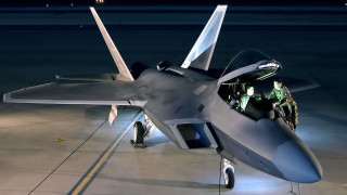 Fighterjet hologram night tarmac cockpit - intimidating lighting free wallpaper