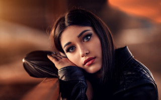Elina karimova black leather jacket - a black jacket free wallpaper