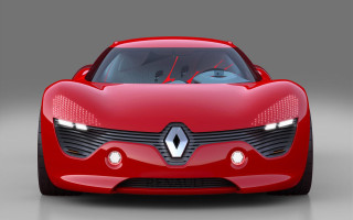 Red black white gray car - concept design free wallpaper
