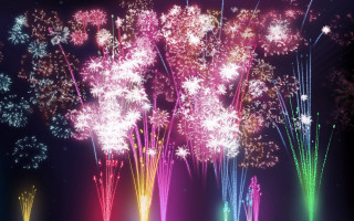 Fireworks night sky christmas stars - a bunch of fireworks free wallpaper