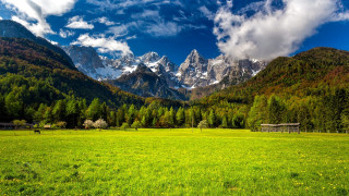 Mountain field horse house nature - derold page free wallpaper for desktop