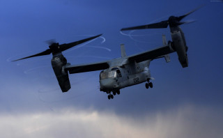 Military plane cloudy sky landing 2 - the tail free wallpaper