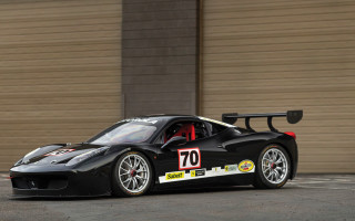 Black sports car number70 garage - body free wallpaper