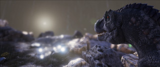 Dinosaur fantasy moon foggy ambient - a foggy sky above free wallpaper