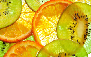 Kiwi slice white background food - a stock photo free wallpaper