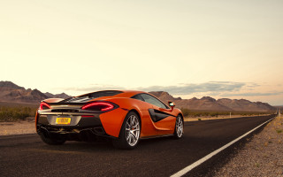 Car mountains hills sunset road - the road free wallpaper