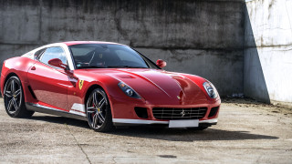 Red sports car parking lot 27 - a parking lot next free wallpaper