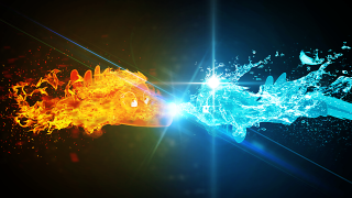 Fire water wallpapers fire water - dragon art free wallpaper
