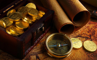Compass map coins telescope incoherent - a compass free wallpaper