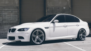 White car parking lot building 5 - clean free wallpaper