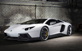 White sports car garage brick 3 - a garage next free wallpaper for desktop