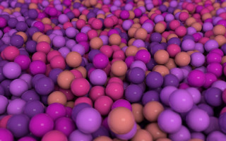 Large room purple orange pink - ball free wallpaper