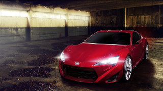 Red sports car parking garage 4 - a parking garage free wallpaper