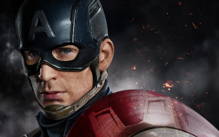 Captain america fireball smoke helmet - a man in a captain america costume holding free wallpaper