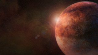 Red planet bright light starry - a red planet free wallpaper