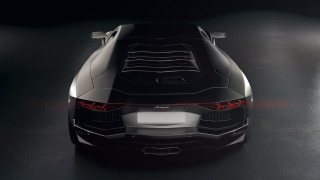 Black sports car dark room 20 - black background free wallpaper for desktop