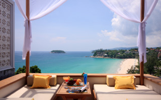 Balcony ocean fruit table samikshavad - a balcony free wallpaper