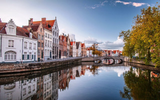 River city bridge trees skyline - barthel bruyn free wallpaper