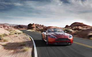 Red sports car desert road 9 - a.d.m. cooper free wallpaper