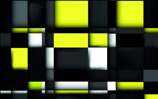 Black yellow checkered argyle cubist - square free wallpaper