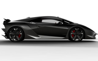 Black sports car red wheels 4 - a white background free wallpaper for desktop