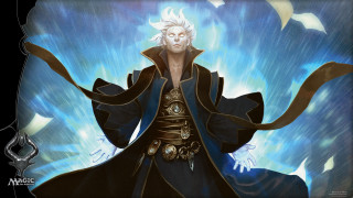 White hair blue coat magic - a blue coat free wallpaper