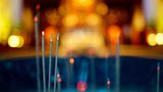 Toothpicks blurry lights blue nails - fang congyi free wallpaper