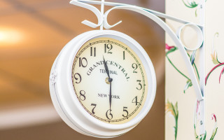 Clock floral design arts crafts - floral free wallpaper