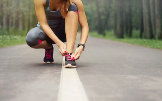Woman shoes woods athletic outdoors - the side of a road free wallpaper