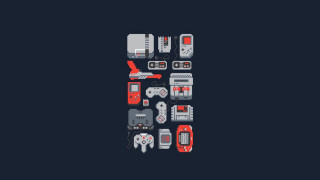 Electronic devices dark background red - game art free wallpaper