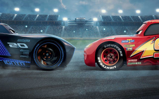 Racecars stadium night sky city - a race track free wallpaper