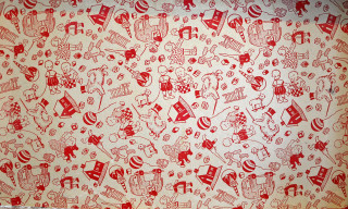 Red white wall decor background - a silk screen free wallpaper