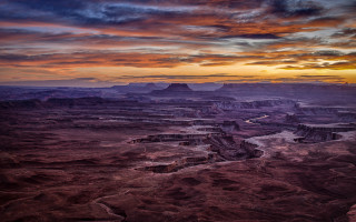 Desert river sunset cloudy sky - a river free wallpaper for desktop