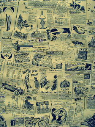 Newspaper ads bike pile side - private press free wallpaper