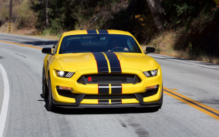 Yellow mustang driving road black - eddie mendoza free wallpaper