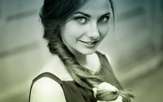 Woman braid smiling portrait elina - portrait photography free wallpaper