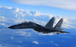 Fighter jet clouds water sky - a jet engine free wallpaper