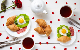 Romantic food flowers tea plate - delaunay free wallpaper